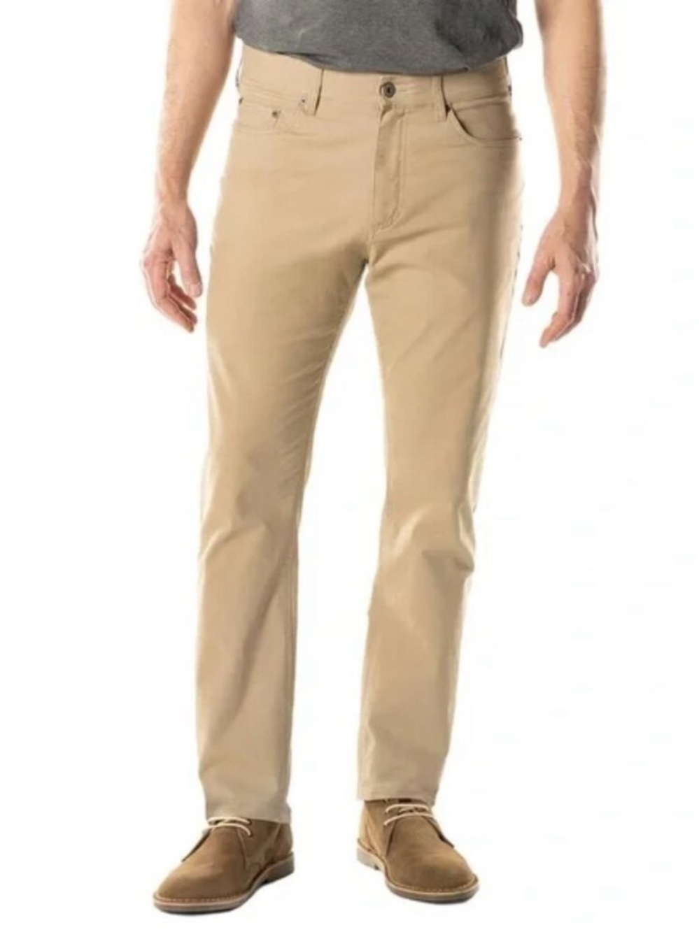 Member's Mark Men's Mason Straight Fit 5 Pocket Pant 40x30 Khaki